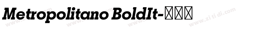 Metropolitano BoldIt字体转换
